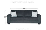 Altari Slate Sofa, Loveseat and Chair from Ashley - Lara Furniture