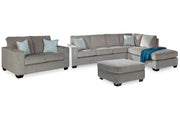 Altari Alloy 2-Piece Sleeper Sectional, Loveseat and Ottoman -  Ashley - Lara Furniture