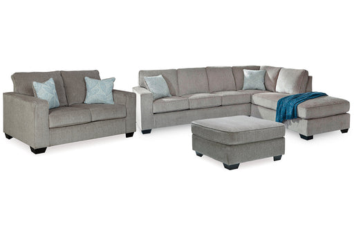 Altari Alloy 2-Piece Sleeper Sectional, Loveseat and Ottoman -  Ashley - Lara Furniture