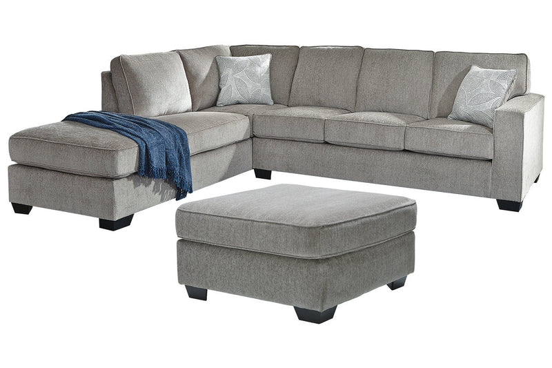Altari Alloy 2-Piece Sectional with Ottoman -  Ashley - Lara Furniture