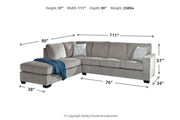 Altari Alloy 2-Piece Sectional with Chaise -  Ashley - Lara Furniture