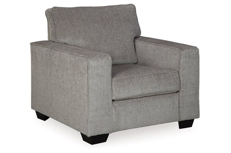 Altari Alloy Chair and Ottoman -  Ashley - Lara Furniture