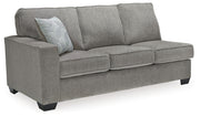 Altari Gray 2-Piece Sectional with Chaise and Oversized Ottoman from Ashley - Lara Furniture