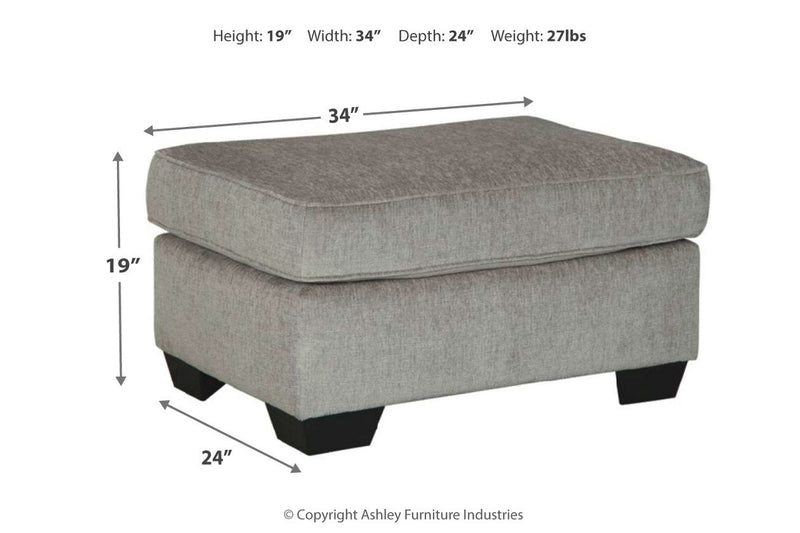Altari Alloy Chair and Ottoman -  Ashley - Lara Furniture