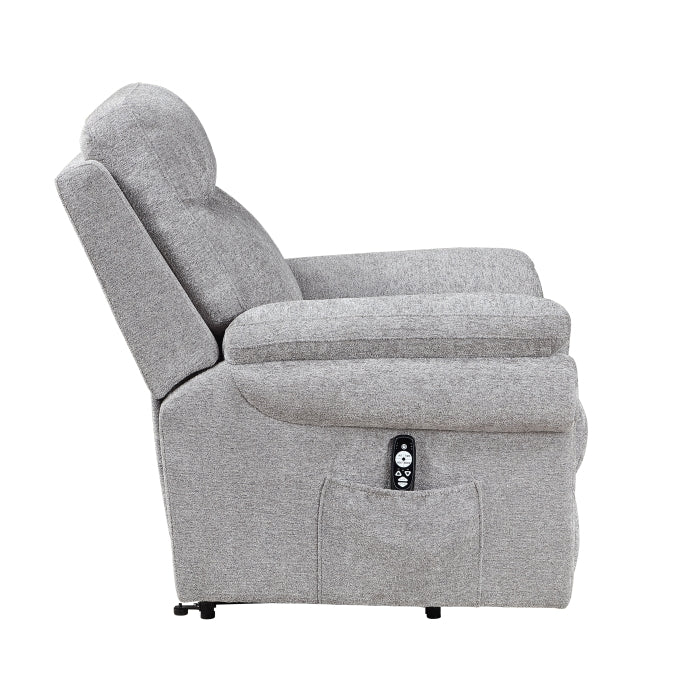 9015GY-1LTM Power Lift Chair with Massage, Heat and Charging Port - 9015GY-1LTM