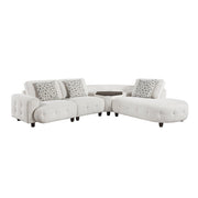 9025BEG*41LRC (4)4-Piece Sectional with Right Side Chaise, Hidden Storage, Lift Top, Receptacle and Charging Ports - 9025BEG*41LRC