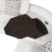 9025BEG*41LRC (4)4-Piece Sectional with Right Side Chaise, Hidden Storage, Lift Top, Receptacle and Charging Ports - 9025BEG*41LRC