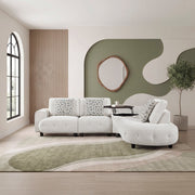 9025BEG*41LRC (4)4-Piece Sectional with Right Side Chaise, Hidden Storage, Lift Top, Receptacle and Charging Ports - 9025BEG*41LRC