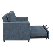 9027BUE-2CL Convertible Love Seat with Pull-out Bed - 9027BUE-2CL
