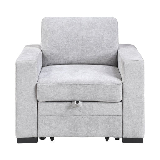 9027GRY-1CL Convertible Chair with Pull-out Bed - 9027GRY-1CL
