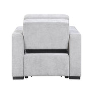 9027GRY-1CL Convertible Chair with Pull-out Bed - 9027GRY-1CL