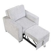 9027GRY-1CL Convertible Chair with Pull-out Bed - 9027GRY-1CL