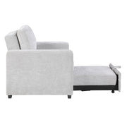 9027GRY-1CL Convertible Chair with Pull-out Bed - 9027GRY-1CL
