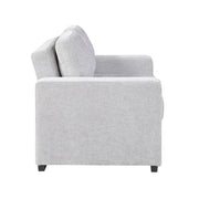 9027GRY-2CL Convertible Love Seat with Pull-out Bed - 9027GRY-2CL