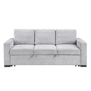9027GRY-3CL Convertible Sofa with Pull-out Bed - 9027GRY-3CL