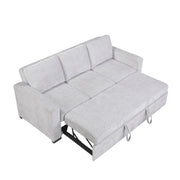 9027GRY-3CL Convertible Sofa with Pull-out Bed - 9027GRY-3CL