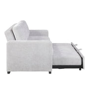 9027GRY-3CL Convertible Sofa with Pull-out Bed - 9027GRY-3CL