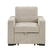 9027TPE-1CL Convertible Chair with Pull-out Bed - 9027TPE-1CL