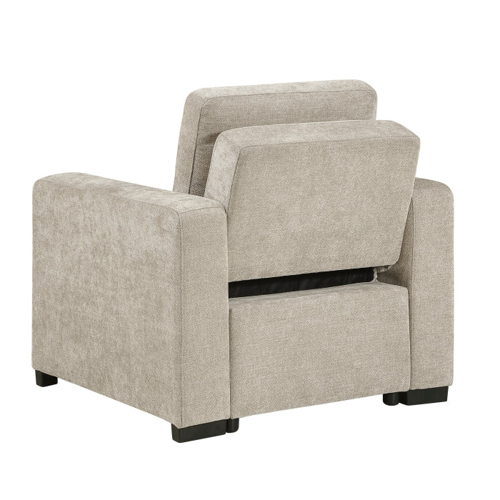 9027TPE-1CL Convertible Chair with Pull-out Bed - 9027TPE-1CL
