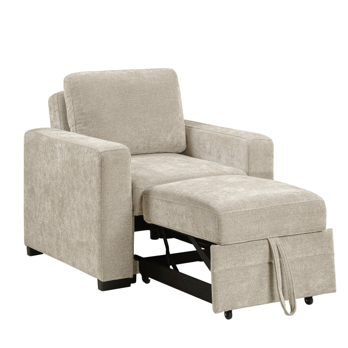 9027TPE-1CL Convertible Chair with Pull-out Bed - 9027TPE-1CL