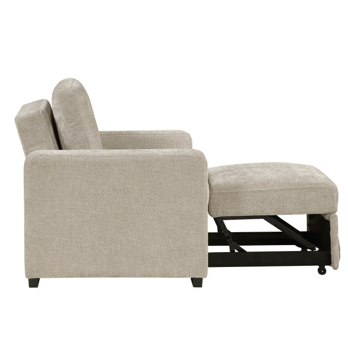 9027TPE-1CL Convertible Chair with Pull-out Bed - 9027TPE-1CL