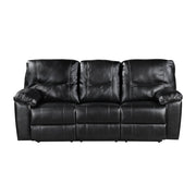 9037BLK*2 2pc Set: Sofa, Love - 9037BLK*2