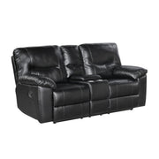 9037BLK*2 2pc Set: Sofa, Love - 9037BLK*2