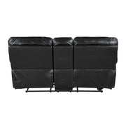9037BLK*2 2pc Set: Sofa, Love - 9037BLK*2