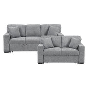 9050GRY*2SL 2pc Set: Sofa, Love - 9050GRY*2SL