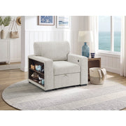 9050TPE-1SL Chair with Pull-out Ottoman, Arms with Shelves and Charging Ports - 9050TPE-1SL