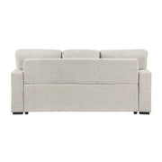 9050TPE-3SL Sofa with Pull-out Bed, Center Drop-down Cup Holders, Arms with Shelves and Charging Ports - 9050TPE-3SL