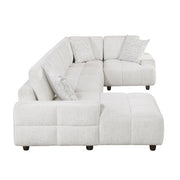 9067TPE*4LC1R 4-Piece Modular Sectional with Left Chaise - 9067TPE*4LC1R
