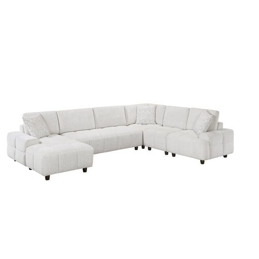 9067TPE*5LC1R 5-Piece Modular Sectional with Left Chaise - 9067TPE*5LC1R