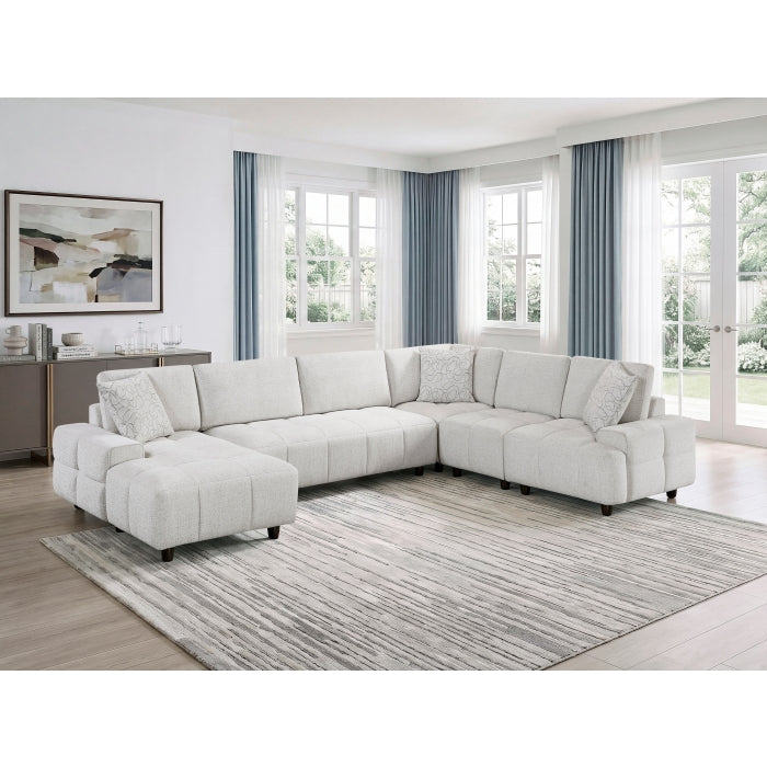 9067TPE*5LC1R 5-Piece Modular Sectional with Left Chaise - 9067TPE*5LC1R