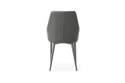 9087 Table Dark Grey With 1254 Chairs Set - Lara FurnitureDining Room Set
