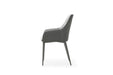 9087 Table Dark Grey With 1254 Chairs Set - Lara Furniture