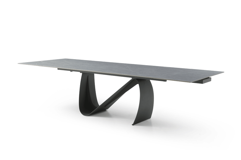 9087 Table Dark grey with 1254 chairs SET - p12871