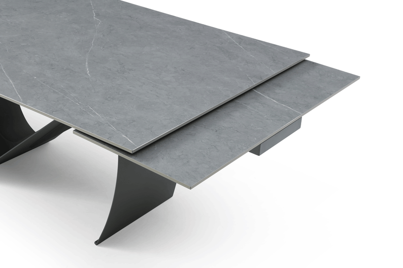 9087 Table Dark grey with 1254 chairs SET - p12871