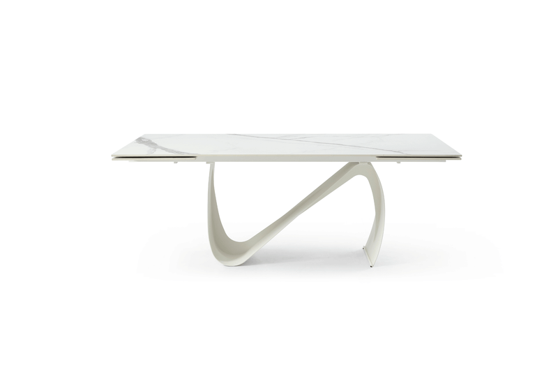 9087 Table White with 1218 swivel blue chair SET - p12872