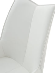 9087 Table White with 1218 swivel white chair SET - p12873