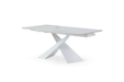 9113 Dinning Table White W/Ext - i29432 - Lara Furniture