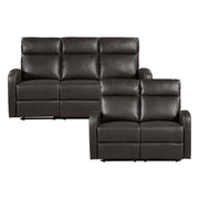 9147PUE*2 2pc Set: Sofa, Love - 9147PUE*2