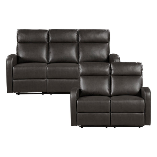 9147PUE*2 2pc Set: Sofa, Love - 9147PUE*2