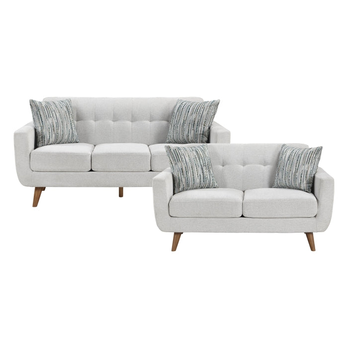 9149BEG*2S 2pc Set: 72'' Sofa, Love Seat - 9149BEG*2S