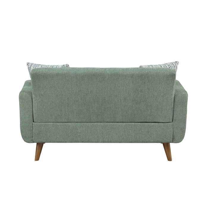 9149GRN*2L 2pc Set: 86'' Sofa, Love Seat - 9149GRN*2L