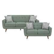 9149GRN*2M 2pc Set: 80'' Sofa, Love Seat - 9149GRN*2M