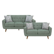9149GRN*2S 2pc Set: 72'' Sofa, Love Seat - 9149GRN*2S