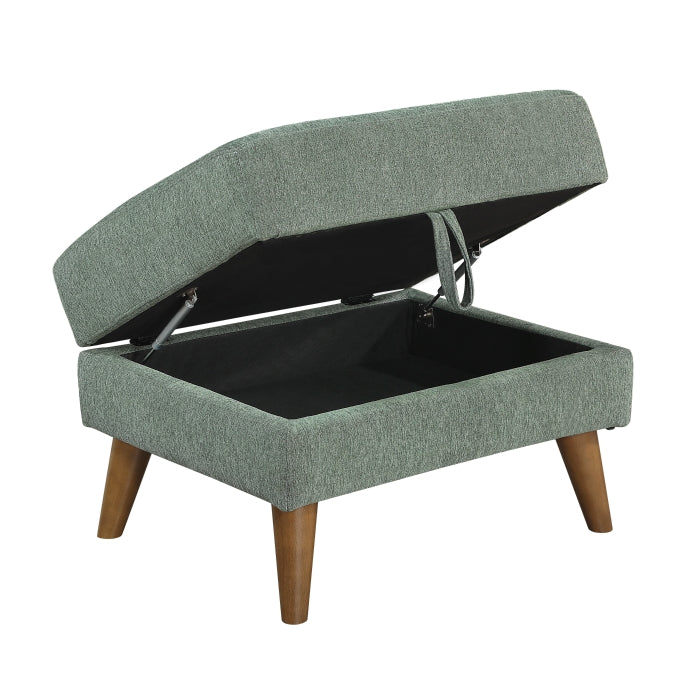 9149GRN-4 Storage Ottoman - 9149GRN-4