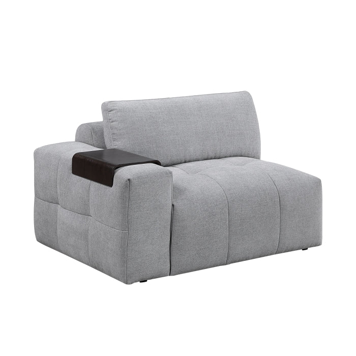 9155GY*51L1R (5)5-Piece Modular Sectional - 9155GY*51L1R