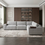9155GY*51L1R (5)5-Piece Modular Sectional - 9155GY*51L1R